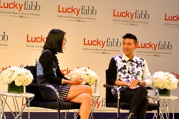 "Eva Chen and Bryanboy at Lucky FABB 2013"