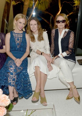 January Jones, designer Clare Waight Keller and Editor of Vogue Lisa Love