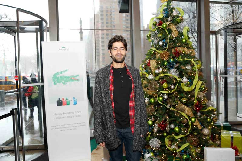 Adrian Grenier and Lacoste Fragrances Celebrate the Holidays