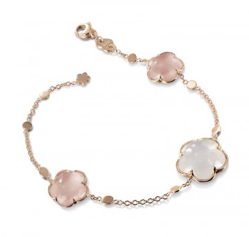 PASQUALE BRUNI bracelet Bon Ton-bracelet_milky and pink quartz