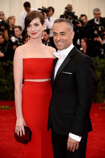 Anne Hathaway and Francisco Costa