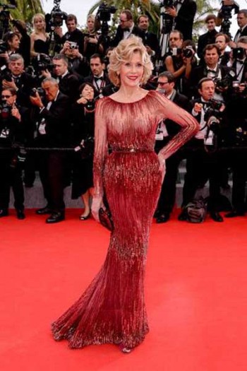 Jane Fonda in Elie Saab Cannes 2014