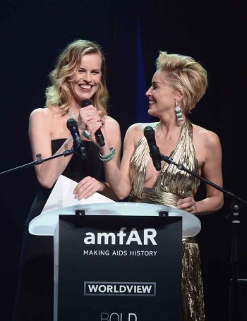 Eva Herzigova and Sharon Stone 