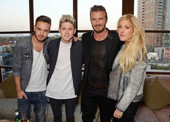 Liam Payne, Niall Horan, David Beckham, Ellie Goulding