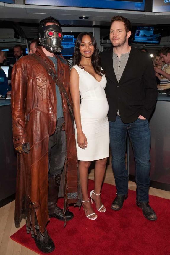 "Guardians Of The Galaxy" Cast Ring The New York Stock Exchange Opening Bell