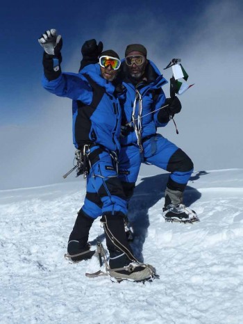 Moncler_Michele Cucchi e Hassan Jan at the summit ph Gruber