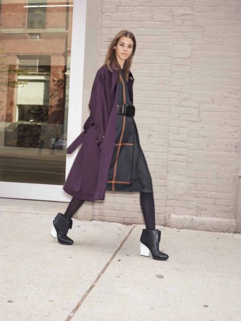 3.1 Phillip Lim Obersized Trench Coat, $1175 - Dress, $750 - Lambskin Belt, $375