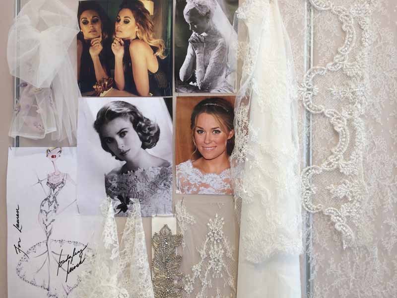 Badgley Mischka Designs Lauren Conrad’s Wedding Gown