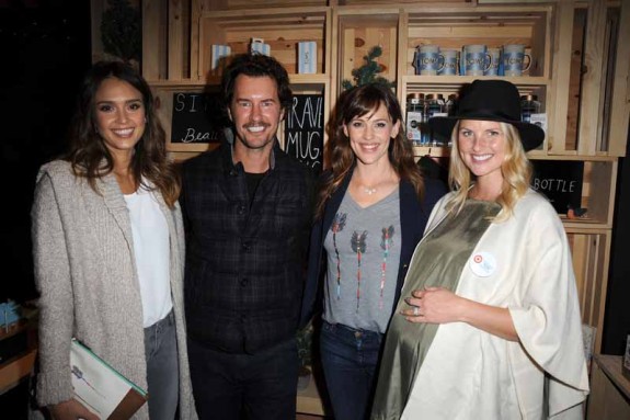 Jessica Alba, Blake Mycoskie, Jennifer Garner, Heather Mycoskie 