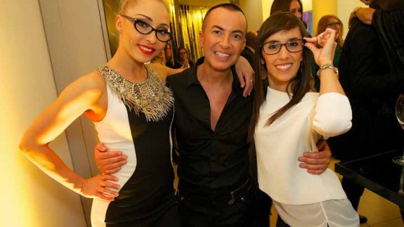 Julien Macdonald launches his eyewear range for Vision Express on Oxford Street, London, UK.