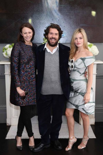 Caroline Rush, Fabio d'Angelantonio and Georgia May Jagger (Darren Gerrish, British Fashion Council)2