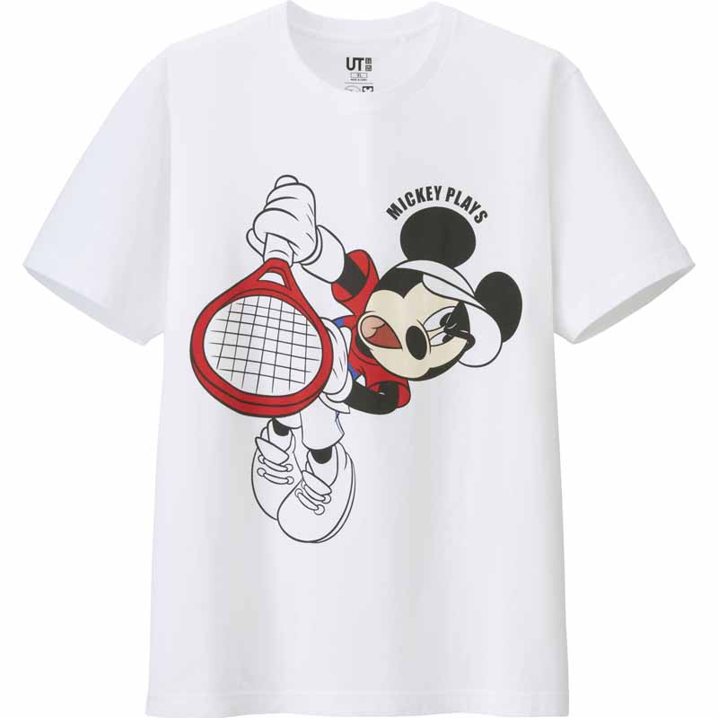UNIQLO Launches “Mickey Plays” T-Shirt with Mickey Mouse as a Tennis Player and Golfer