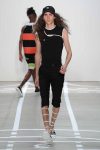 NEW YORK, NY - SEPTEMBER 08: A model walks the runway at Telfar fashon show during New York Fashion Week: The Shows at The Gallery, Skylight at Clarkson Sq on September 8, 2016 in New York City. (Photo by Neilson Barnard/Getty Images for Telfar)