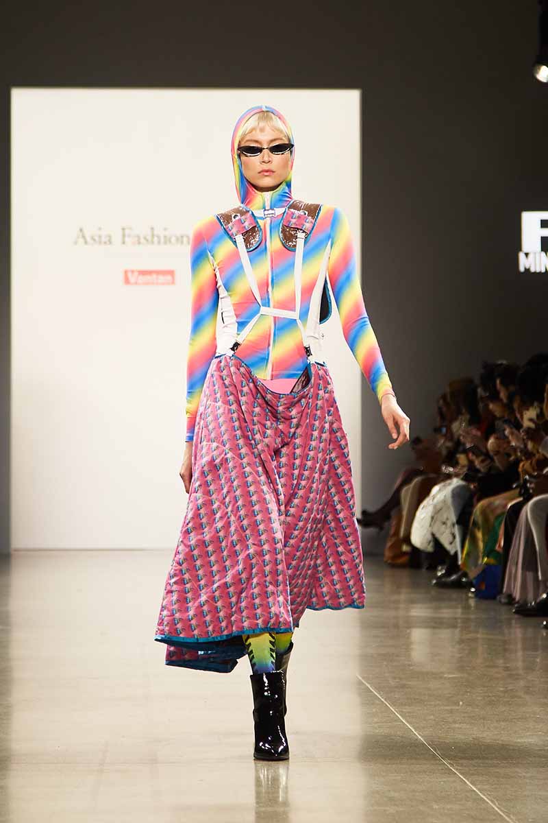 Fey Minoriyanagase at Asian Fashion Collection Fall 2019 #NYFW