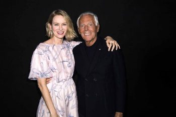 Naomi Watts and Giorgio Armani