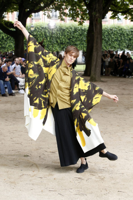 Issey Miyake's SS20 menswear collection.