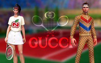 Gucci’s Digital Outfits for Tennis Clash Characters