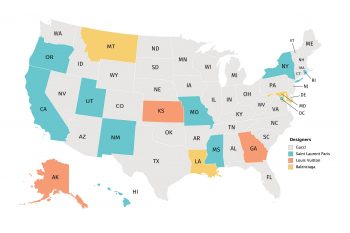 The Most Popular Luxury Brand in Each U.S. State